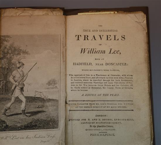 Lee, William - The True and Interesting Travels of William Lee, 8vo, paper wrappers, engraved frontis (William Lee